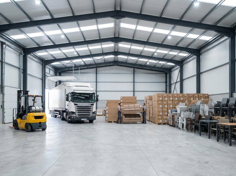 We offer warehousing services and can receive your consginments. With full facilities and secure premises. We can also deliver direct to your clients.