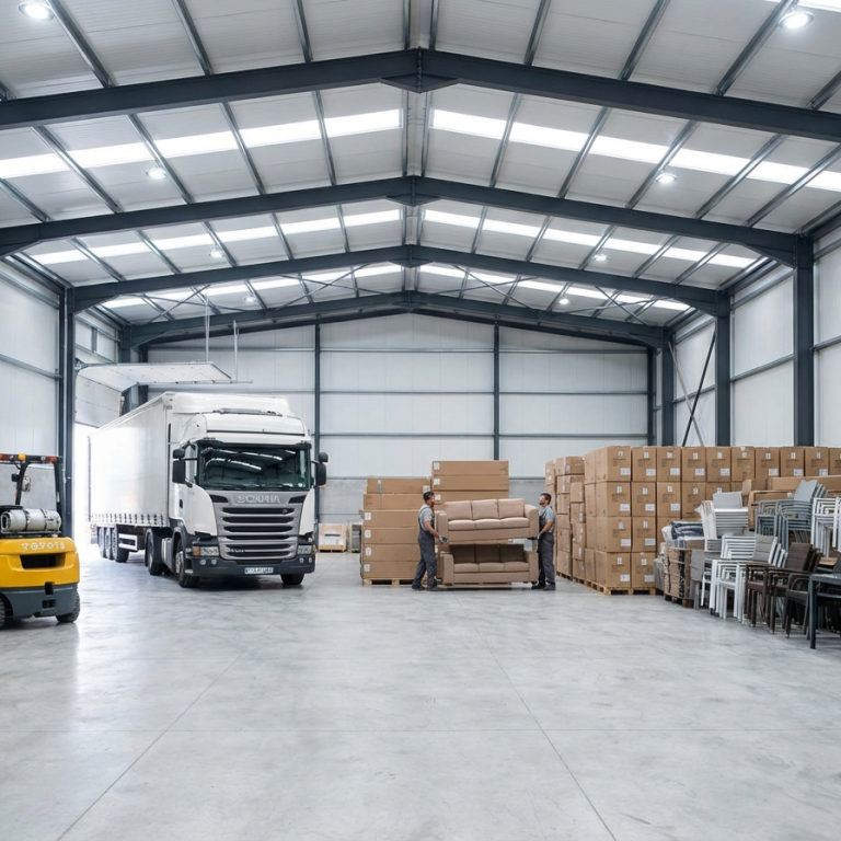 Warehousing services. We have several contracts doing full furniture installations.